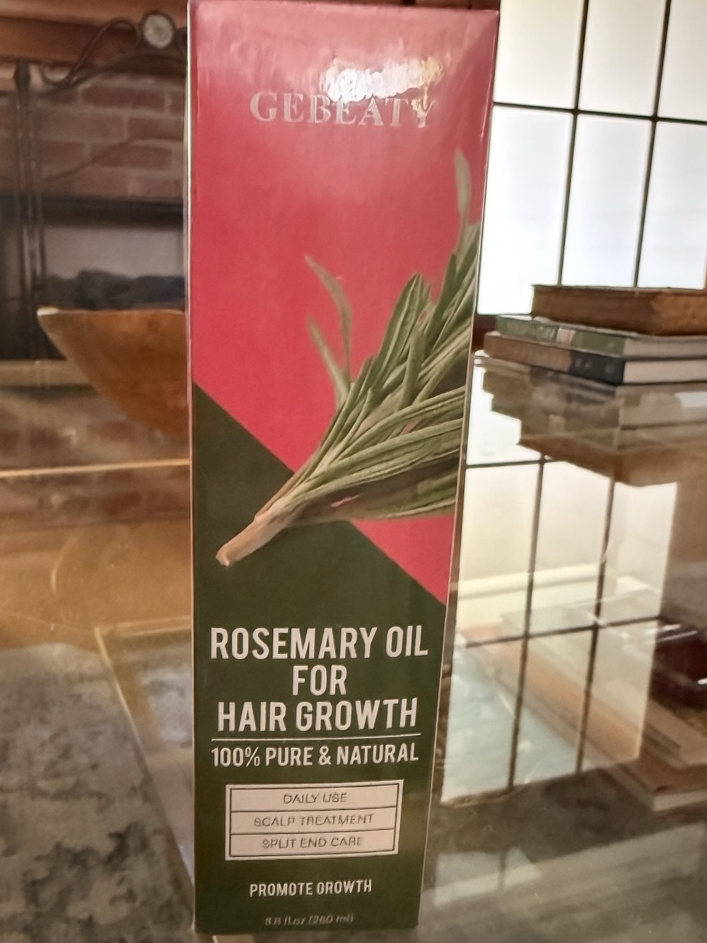 Rosemary Oil for Hair Growth - Green/Pink